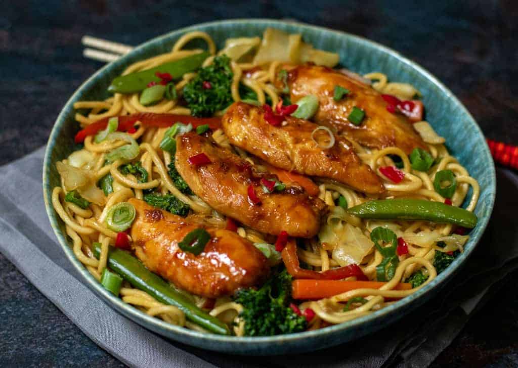 chicken stir fry noodles