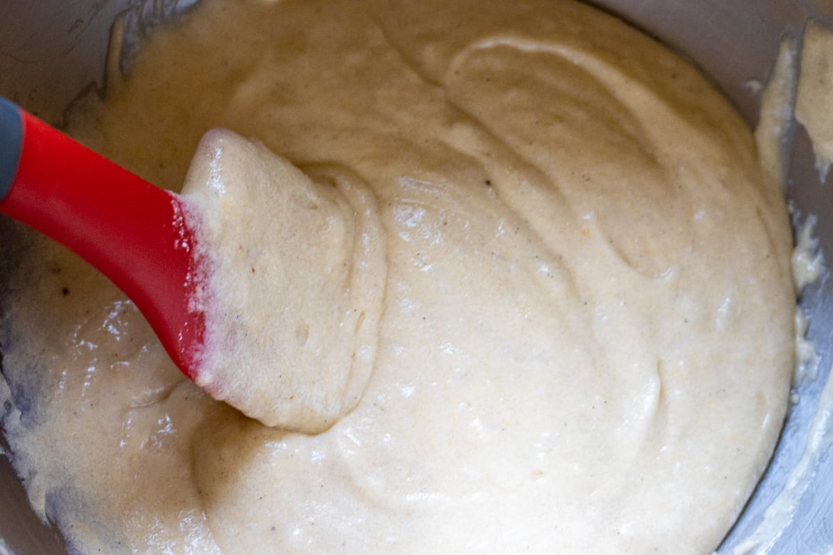 orange cranberry muffin batter