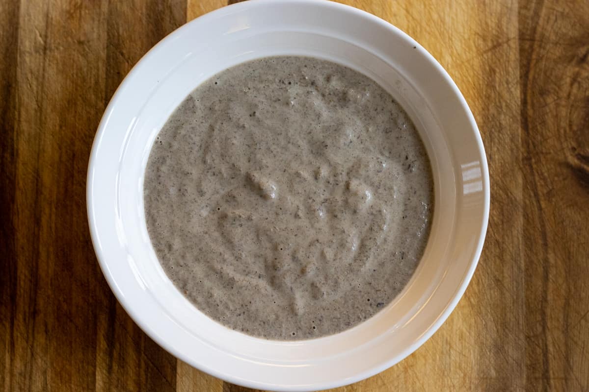 wild mushroom purée