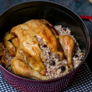 rice stuffed roasted chicken recipe
