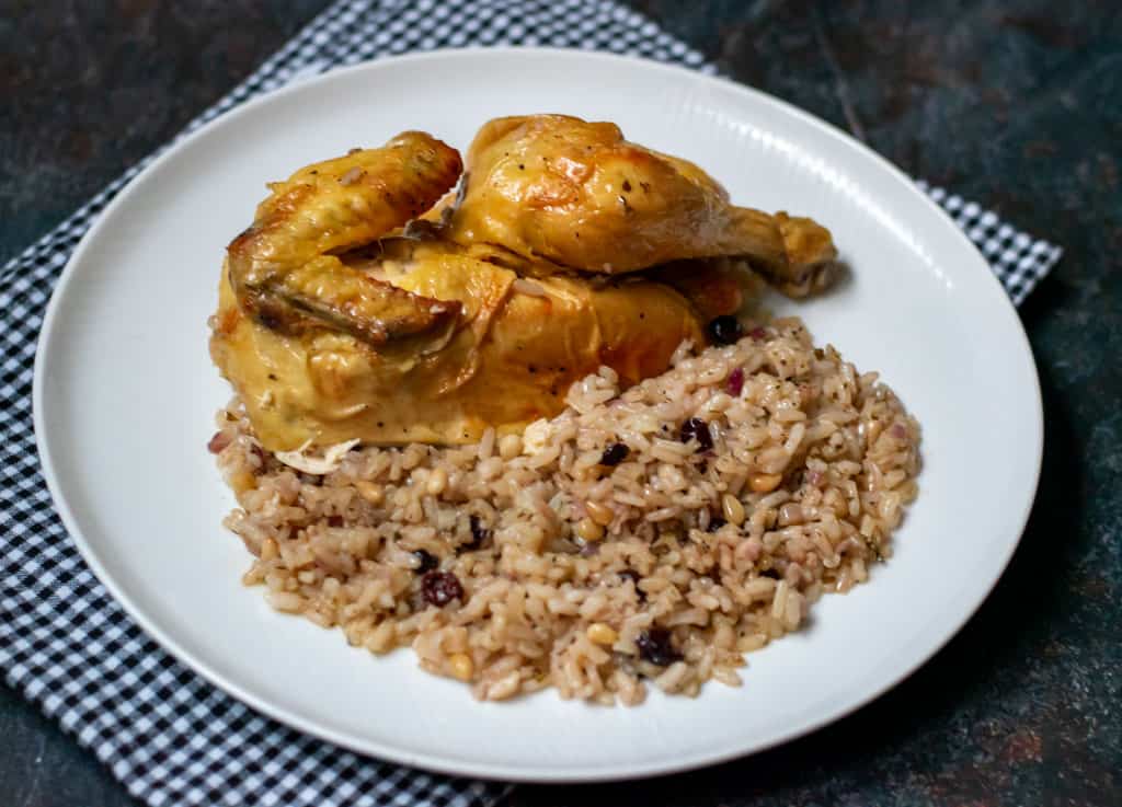 rice stuffed roasted chicken recipe