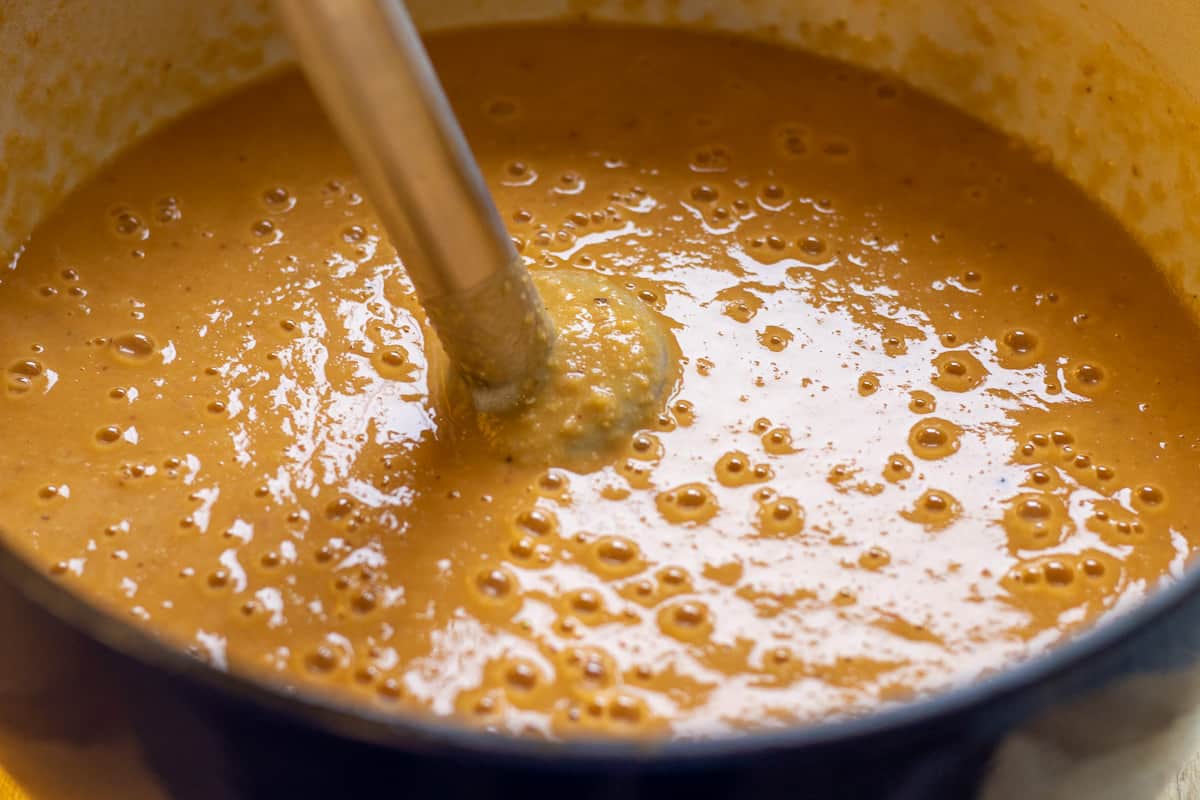 Blitzing Ezogelin Soup