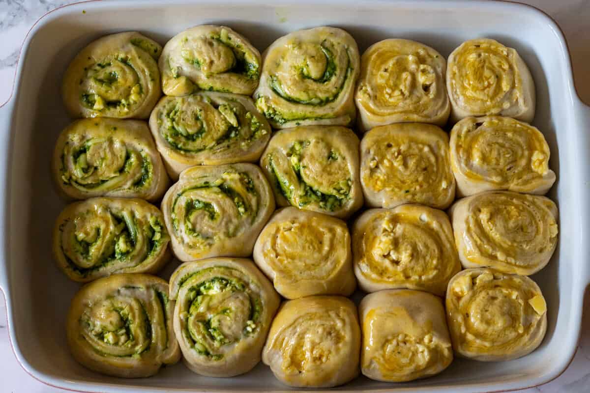 Pitka bread rolls doubled the size after an hour