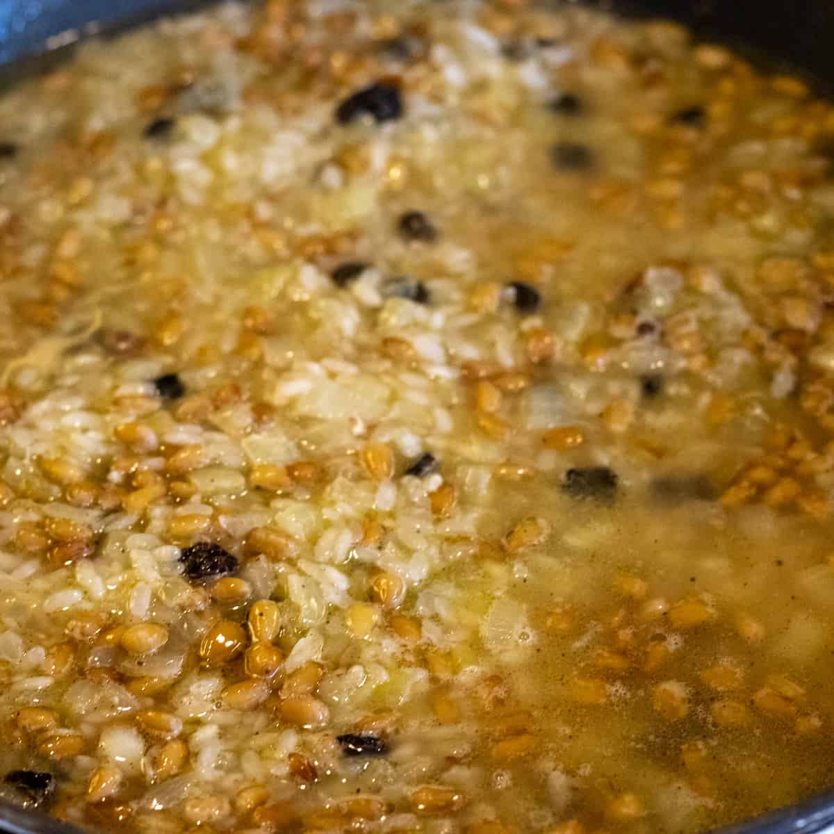 add currants, spices and herbs to the stuffing