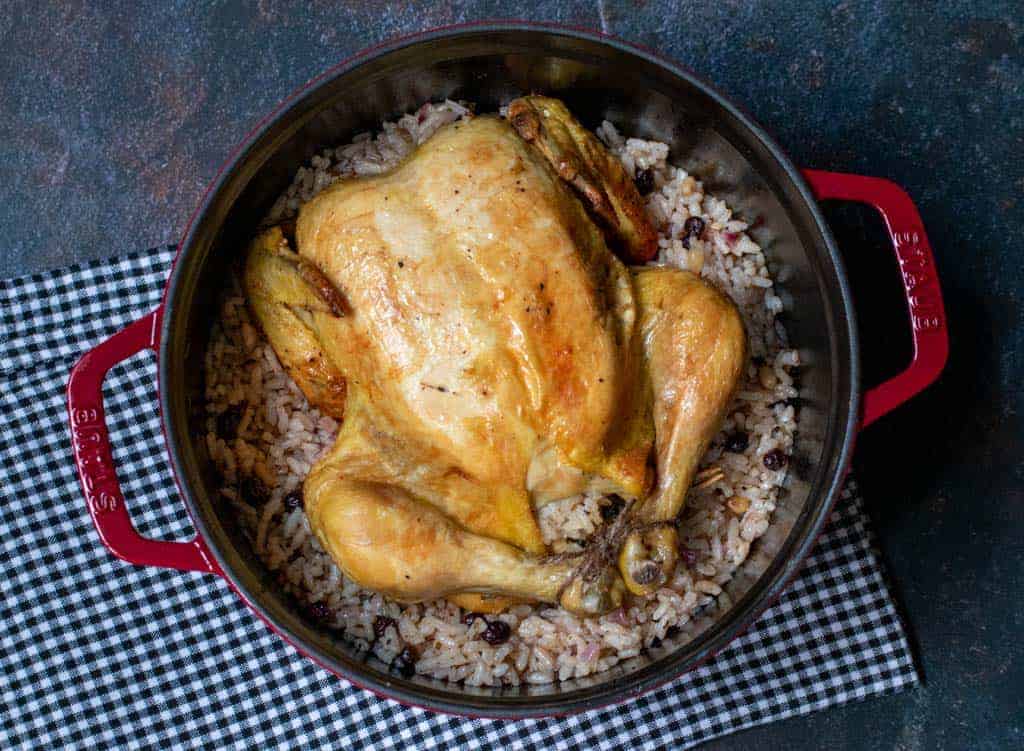 rice stuffed roasted chicken recipe