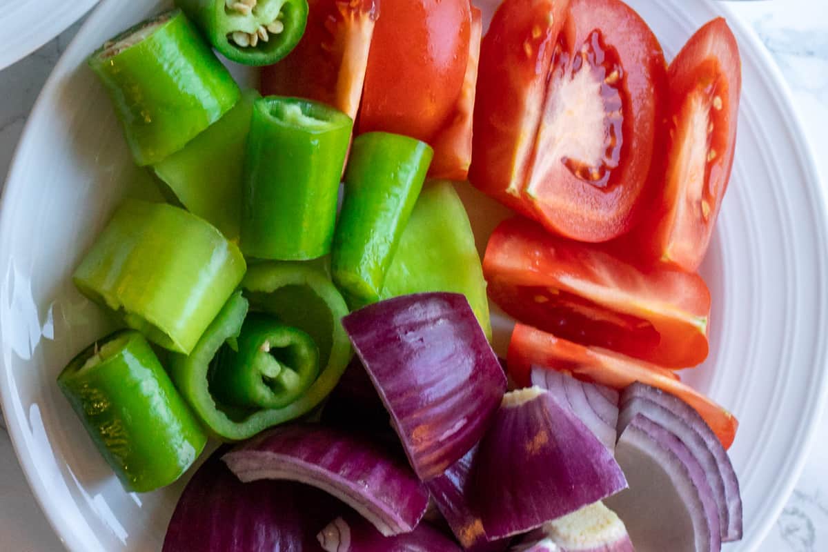 prepare the vegetables