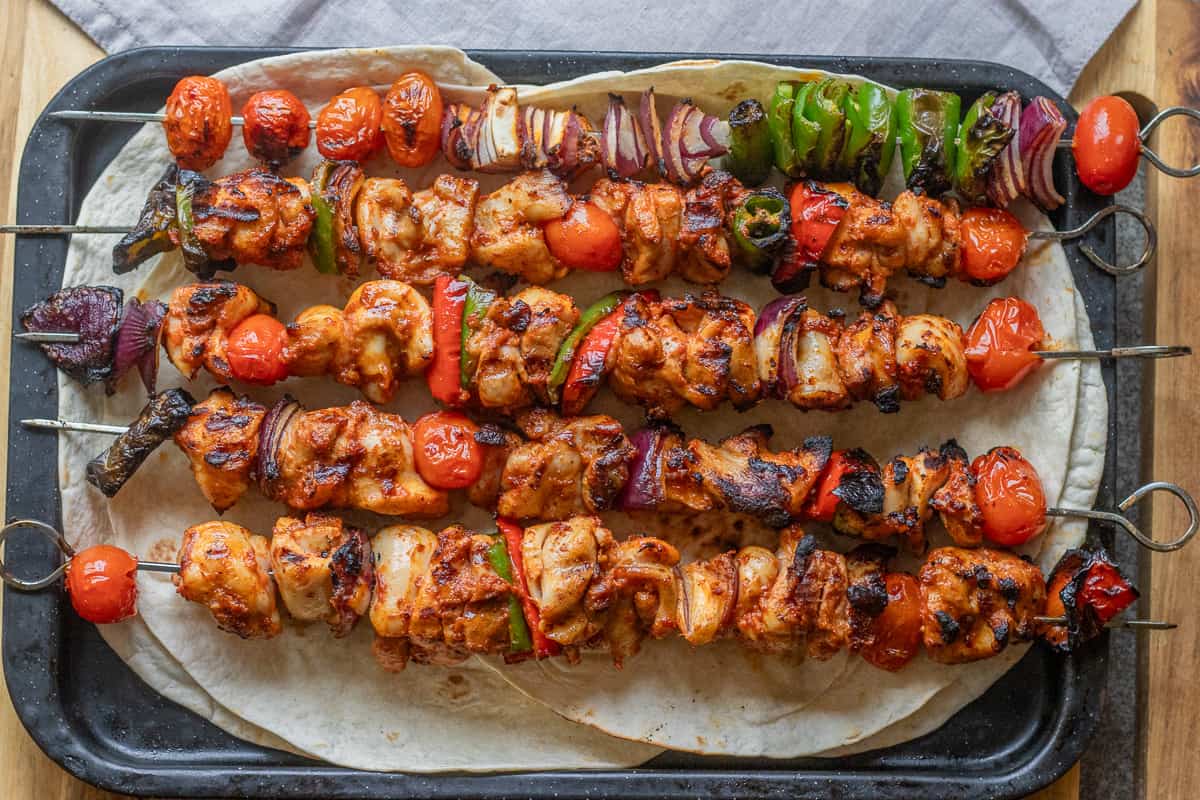 4 pieces chicken shish kebabs