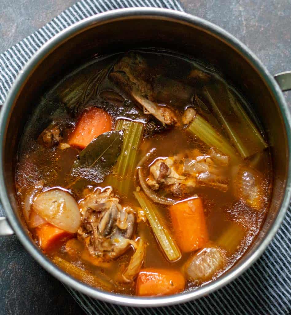 homemade beef stock
