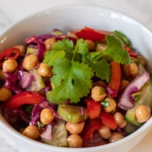 Indian chickpea salad