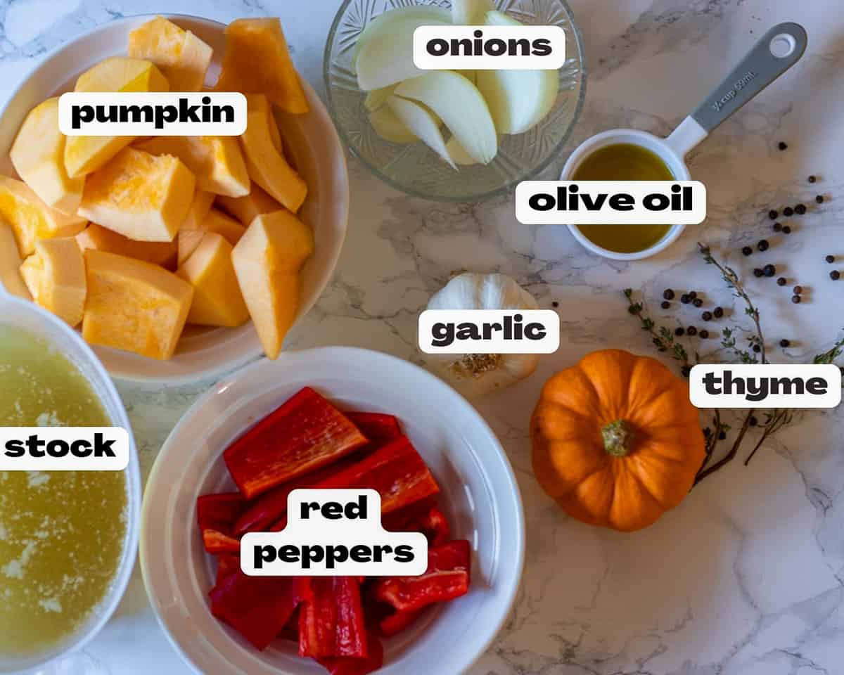 picture for pumpkin soup ingredients