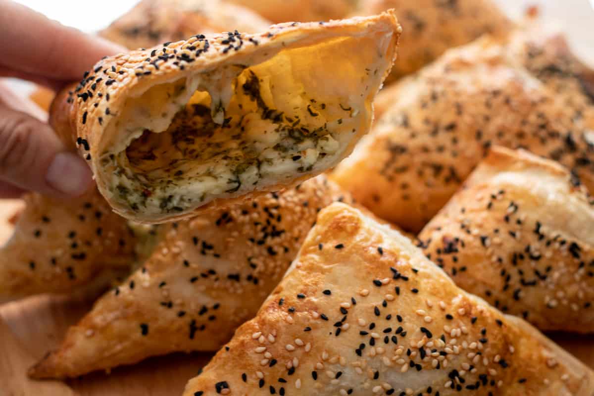 cheese borek fresh out of oven
