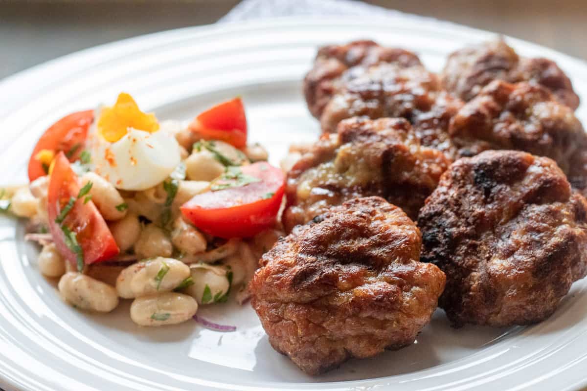 piyaz is typically served with grilled meat