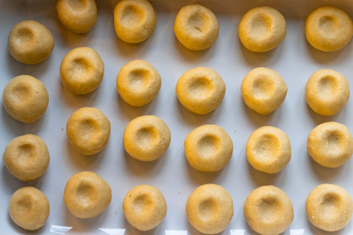 the dough has been divided into 24 cookies