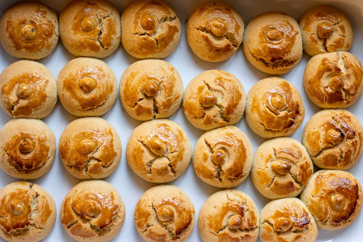 cookies are baked until golden brown