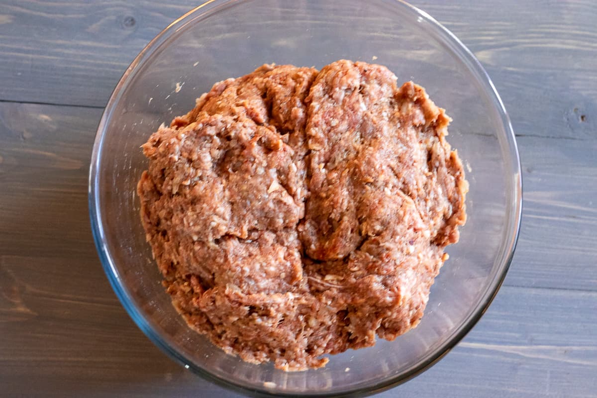 Ingredients are mixed well until all combined