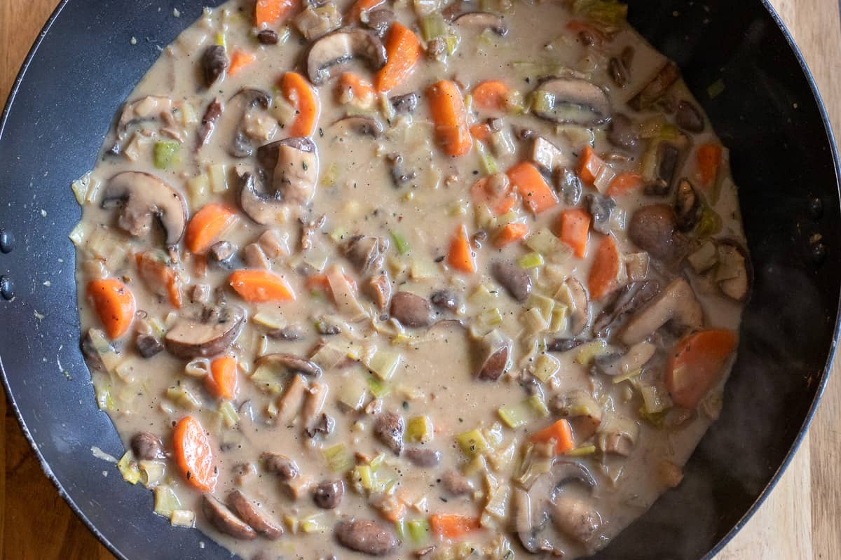 milk is stirred in until smooth