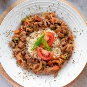 Sac Kavurma (Turkish style lamb sauté)