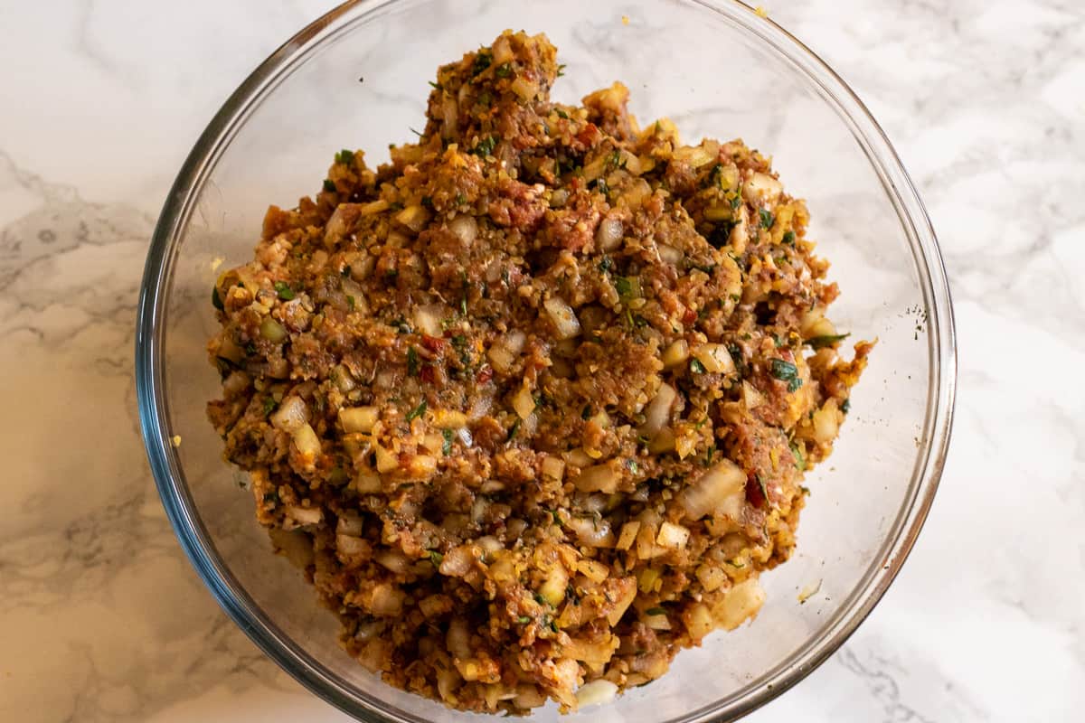 the ingredients are mixed well