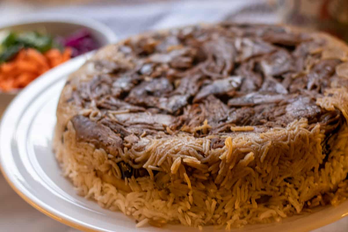 Maqluba rice dish