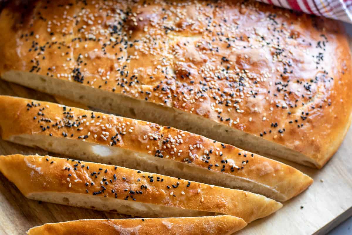 slice the pide when cooled down