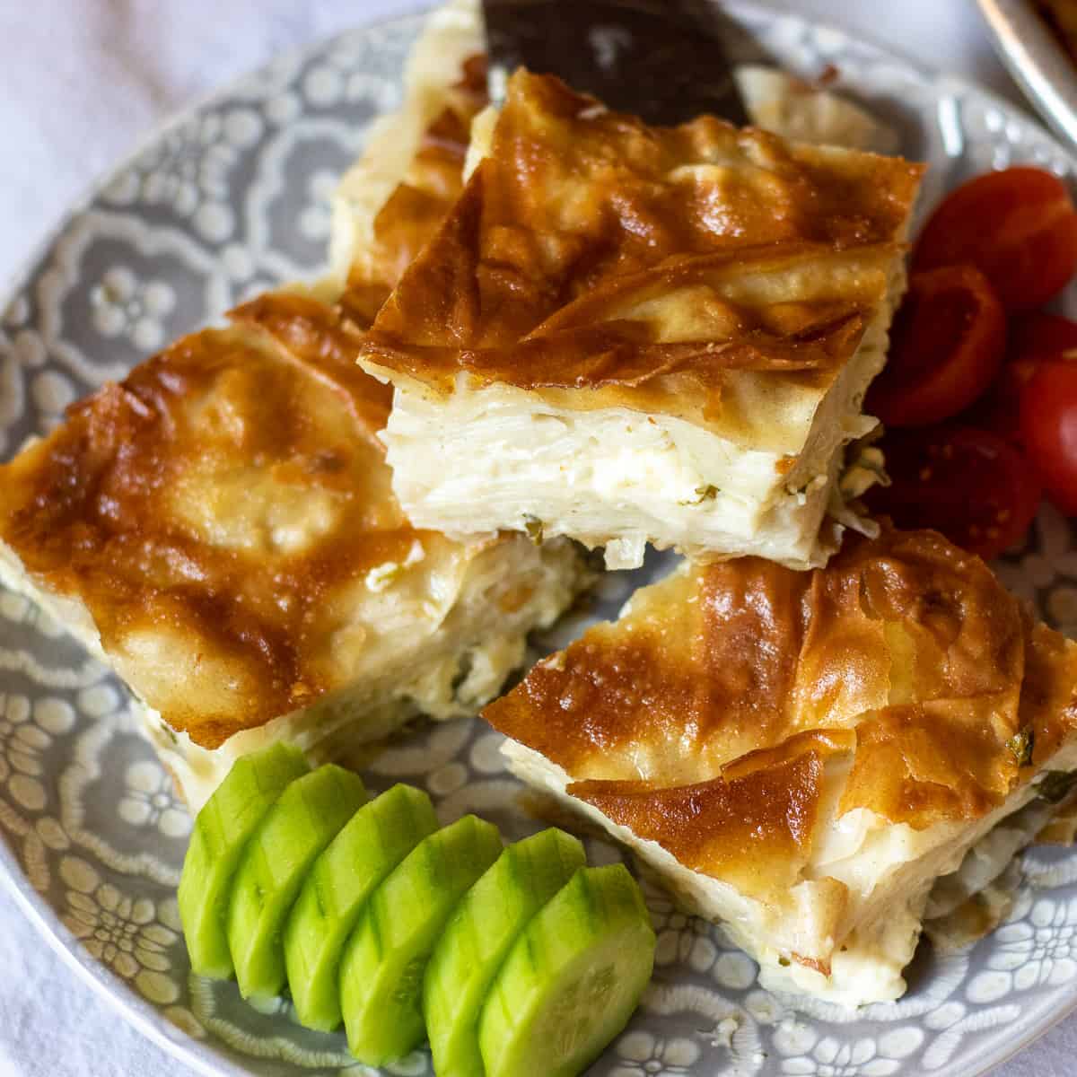 a portion of su borek