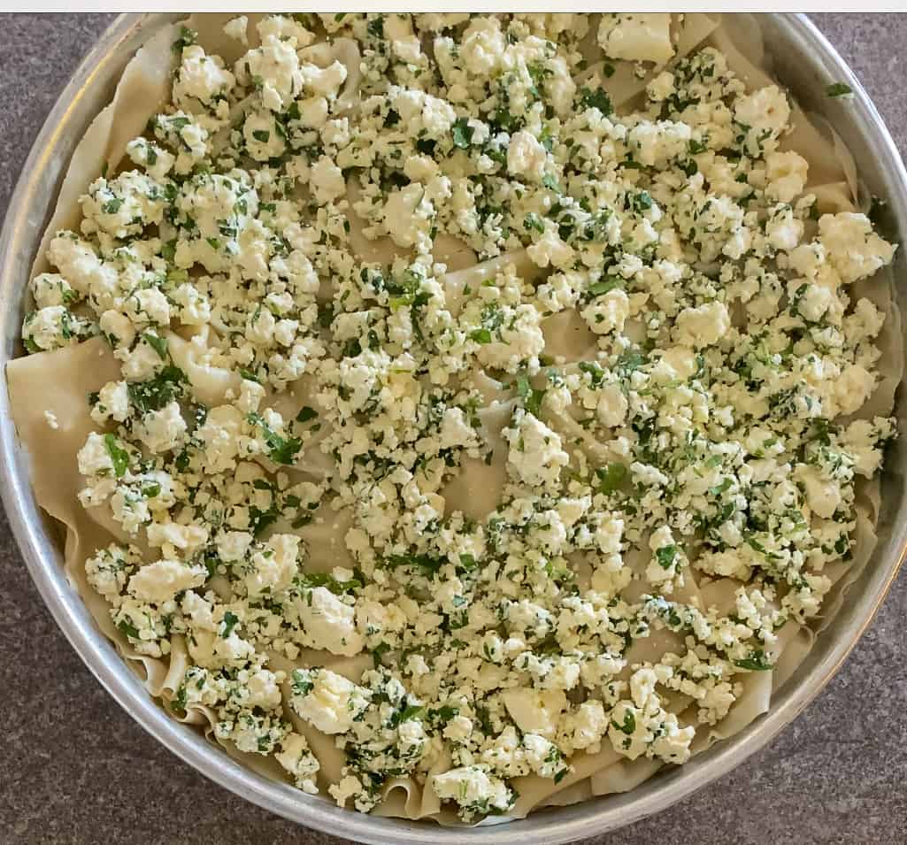 spread the cheese filling evenly