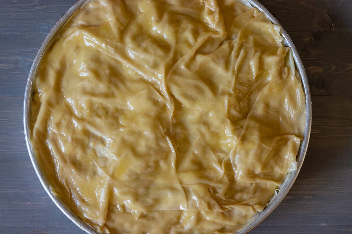 borek ready to go into oven