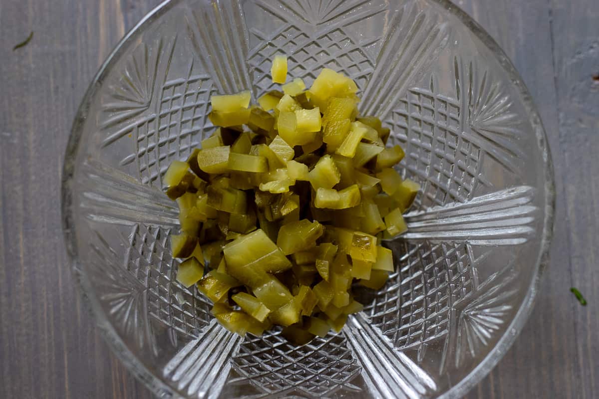 finely diced cornichons