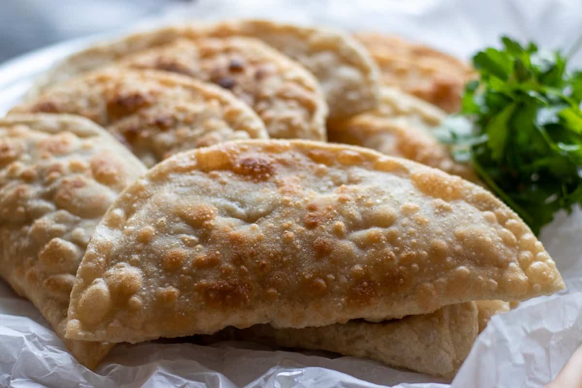 cig borek - Chebureki freshly out of fryer