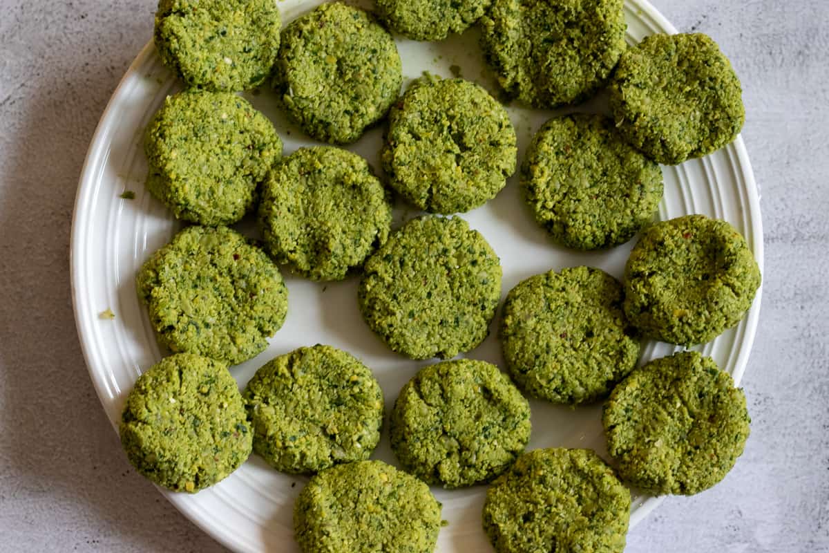 falafel patties on a plate