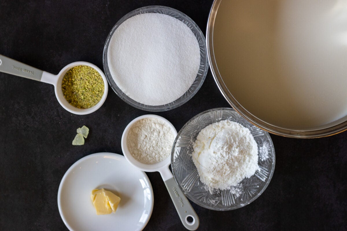 Ingredients for muhalabia