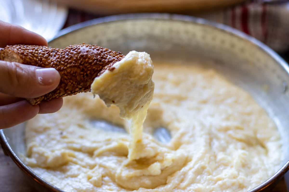 kuymak - mıhlama is best enjoyed with simit