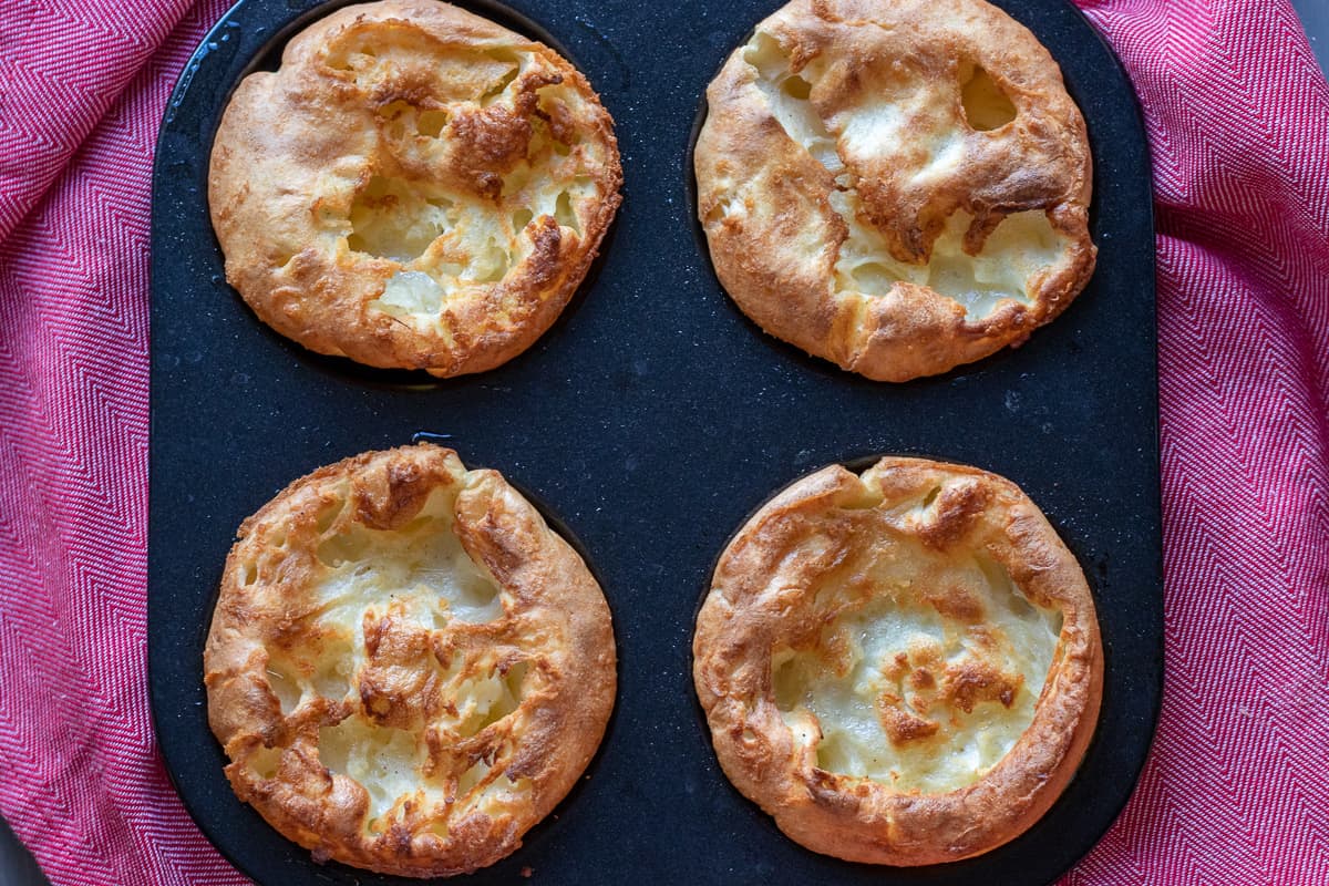 4 large gluten free Yorkshire pudding