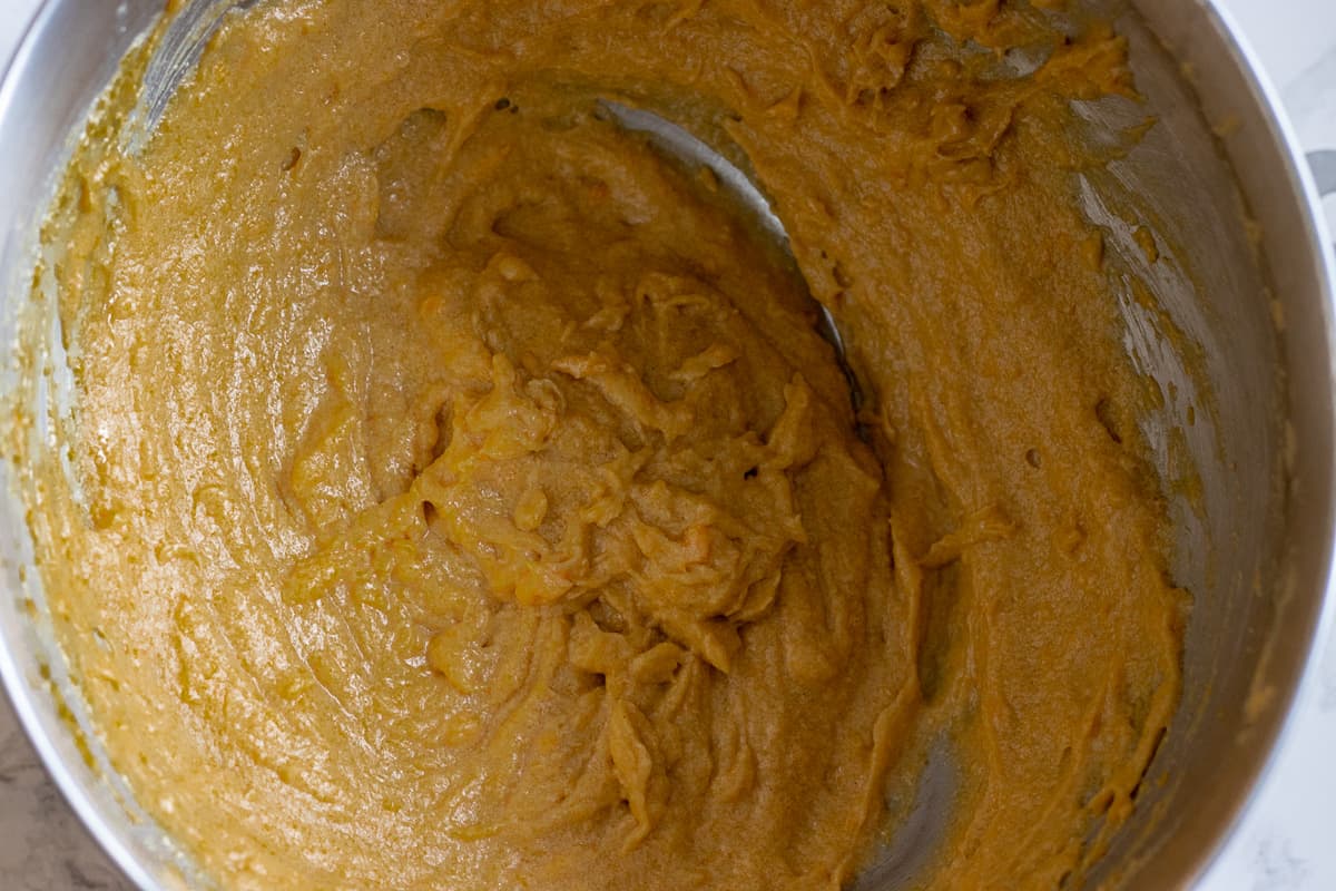 all mixed together until smooth