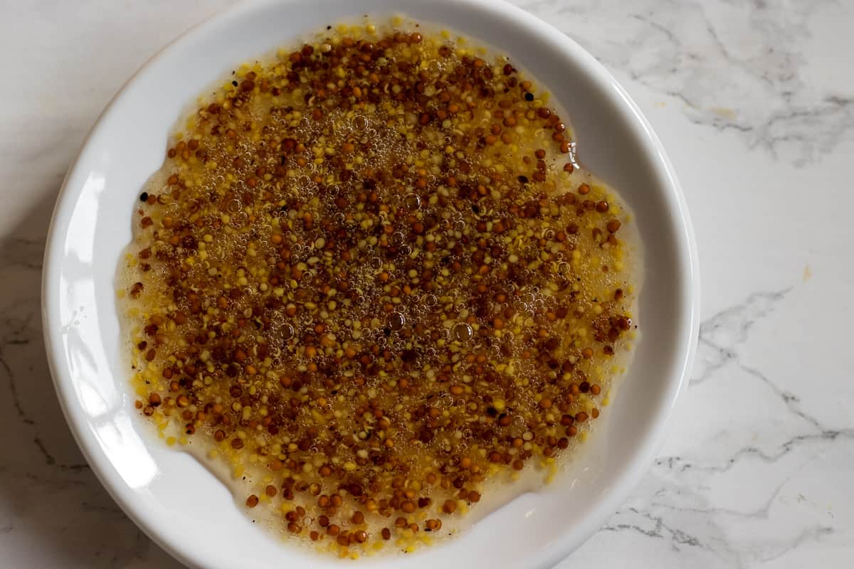 honey and mustard glaze for pigs in a blanket