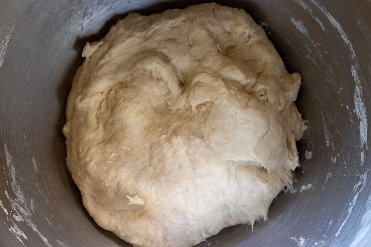 the dough is formed to make tortilla bread