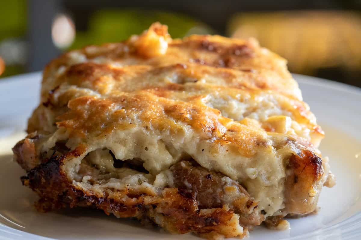 a portion of Elbasan tava - tave kosi