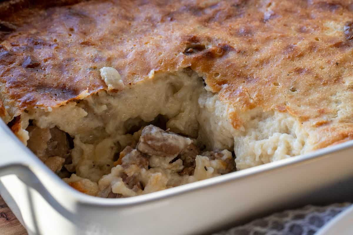 elbasan tava is served when still warm