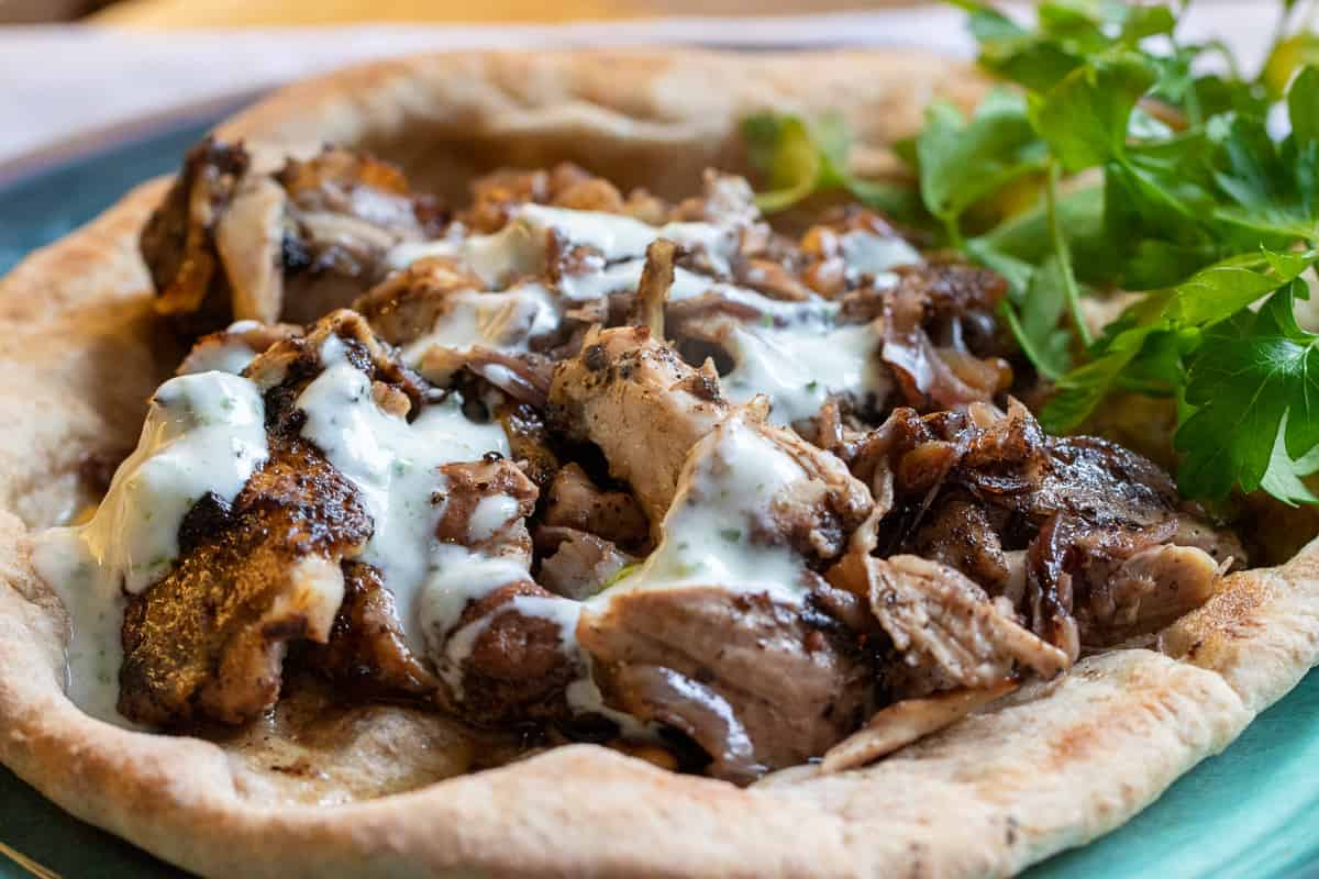 taboon bread is traditionally served with musakhan