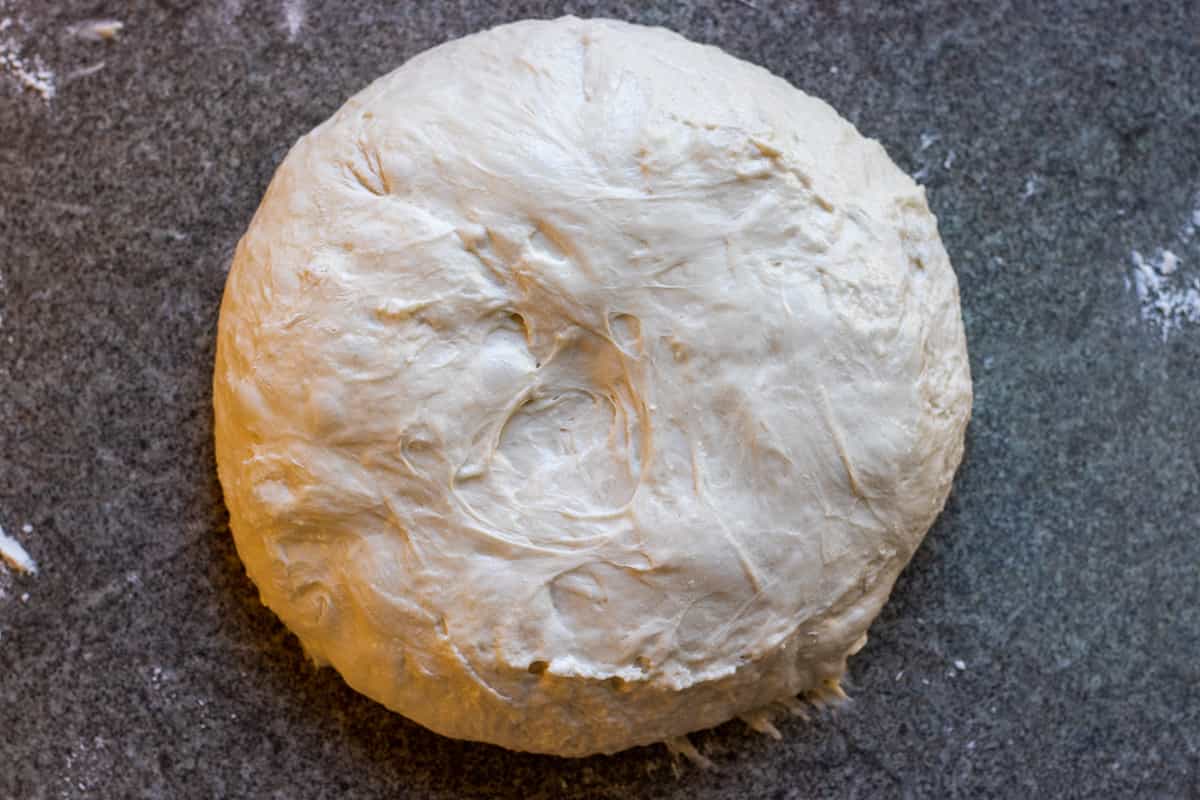 the dough has shaped into a ball