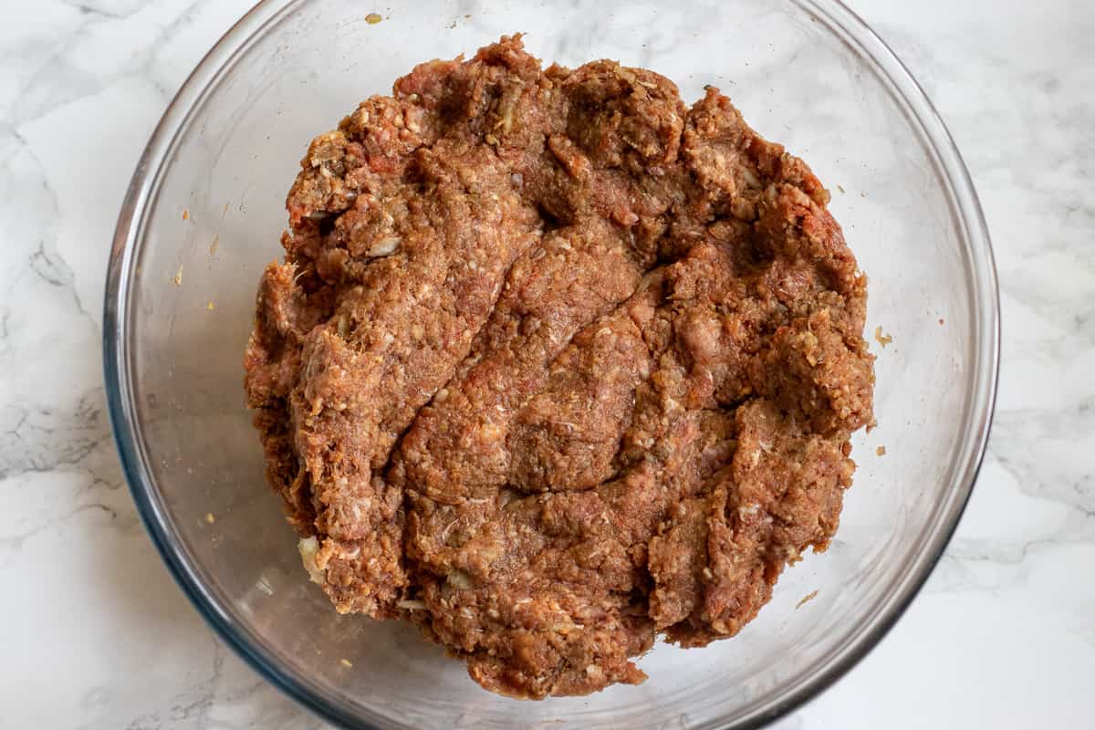 all the ingredients are mixed together until all combined