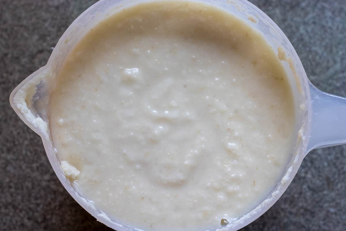 turkish boza drink after the fermentation period