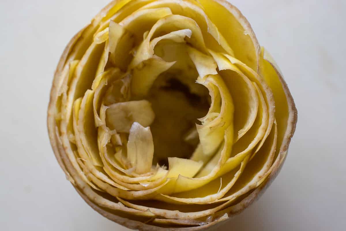 the choke is removed with a spoon