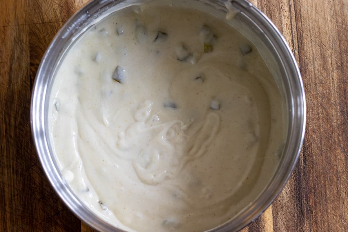 the sauce is mixed well and ready