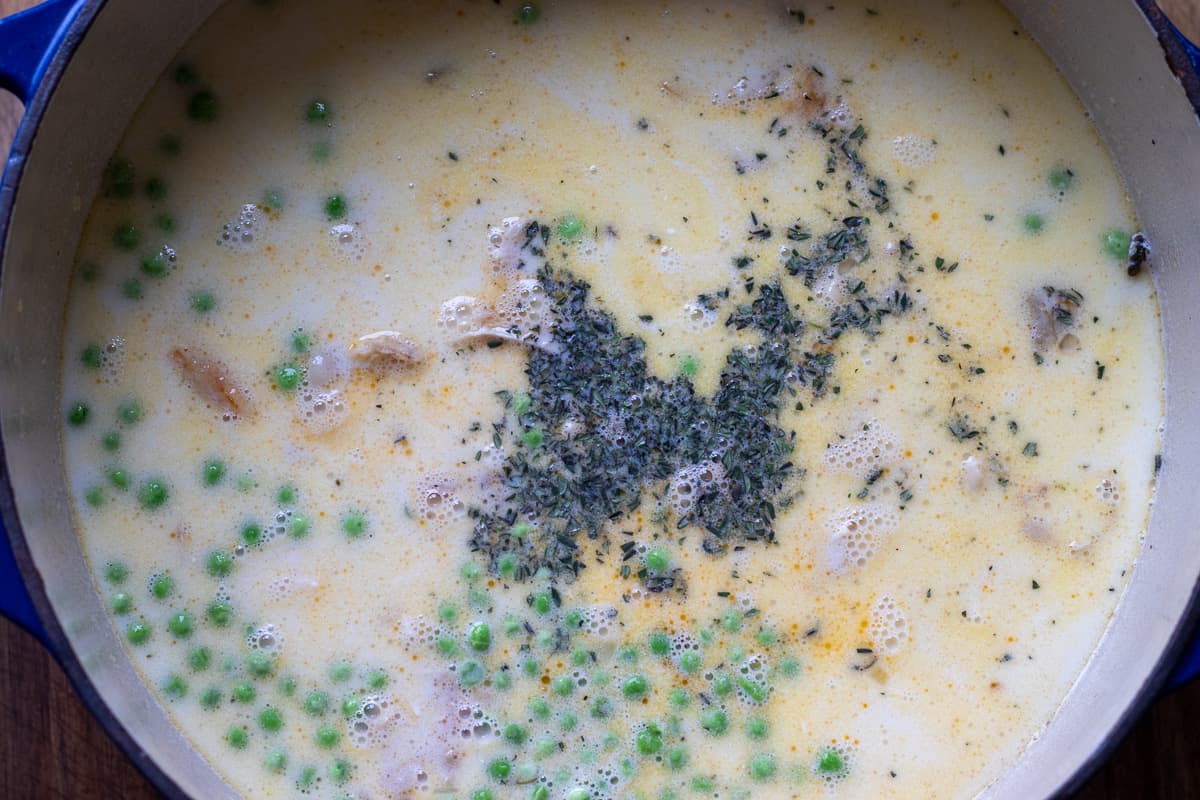 flavourings are added to the soup