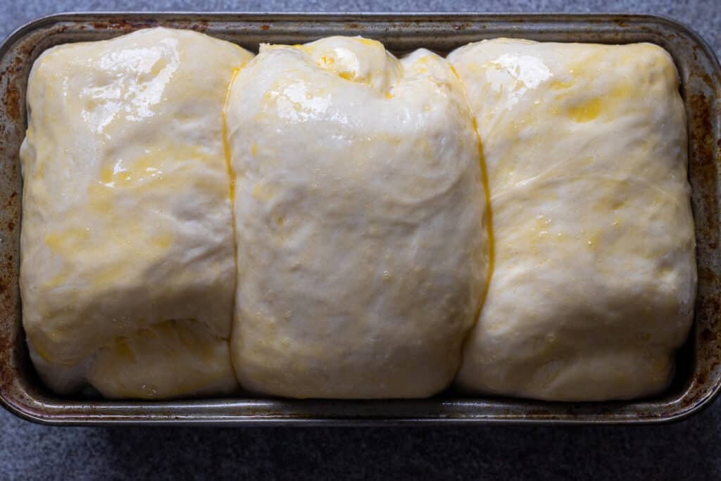 dough balls are doubled in size