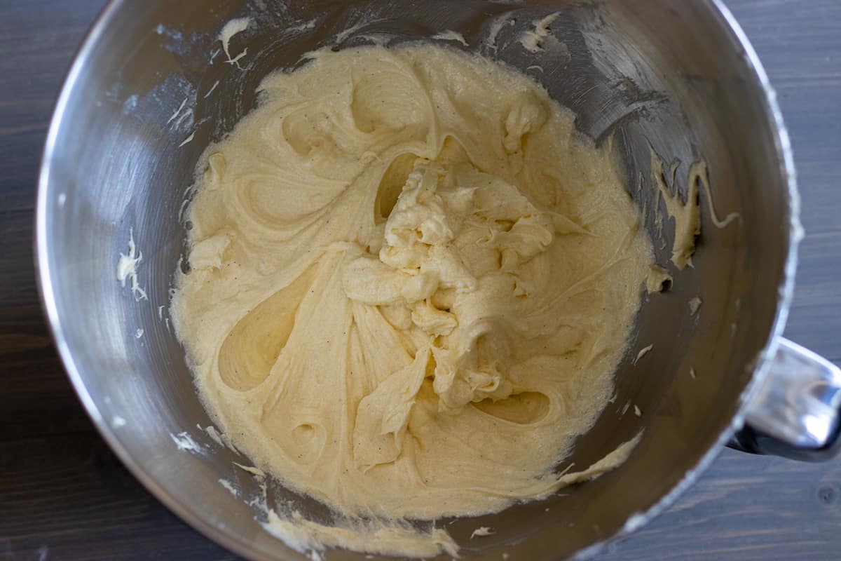 the wet ingredients are mixed until incorporated