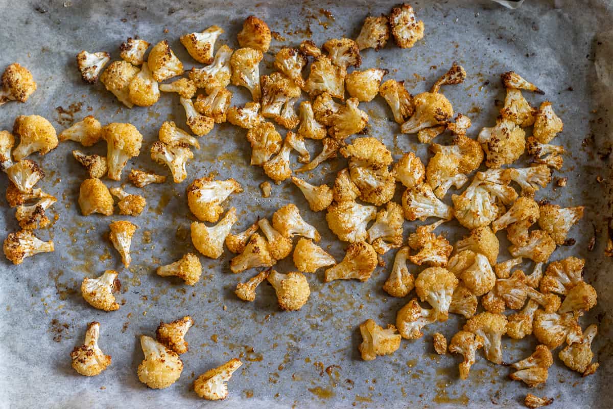 roasted cauliflower florets