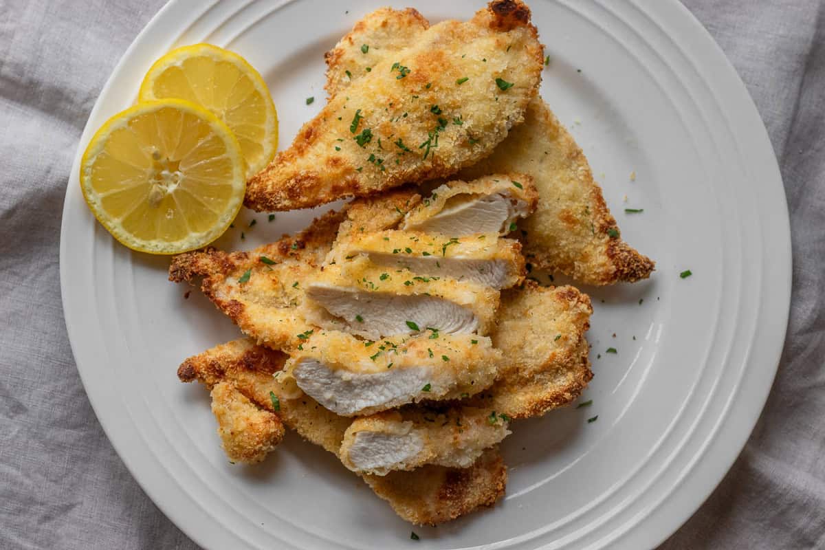 5 pieces of air fryer chicken cutlets