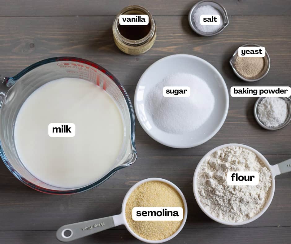 ingredients you'll need for making atayef pancakes
